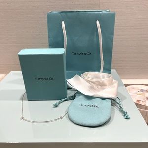 Tiffany and Co. T Smile Necklace Silver